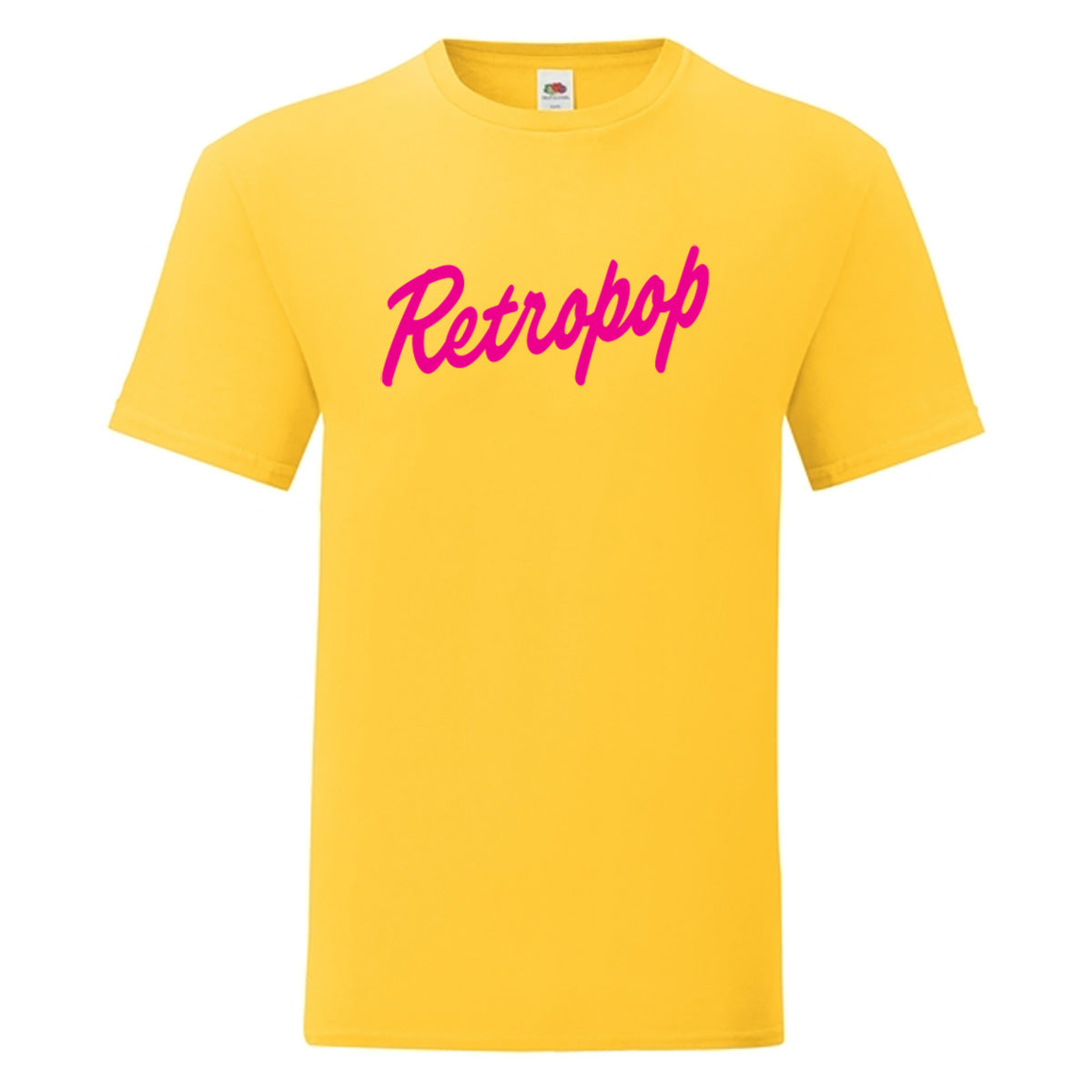 T-paita Retropop keltainen/pinkki