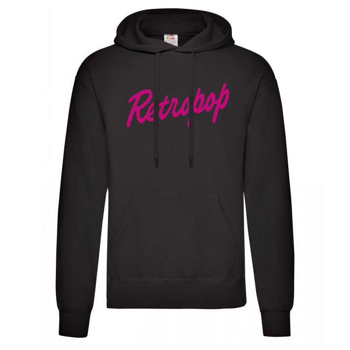 Huppari Retropop musta/pinkki