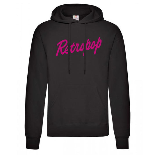 Huppari Retropop musta/pinkki